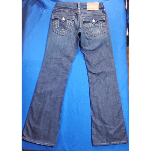 Vintage True Religion Joey Dark Wash Bootcut Jeans Flair Leg Men's Size 30 - Picture 9 of 16